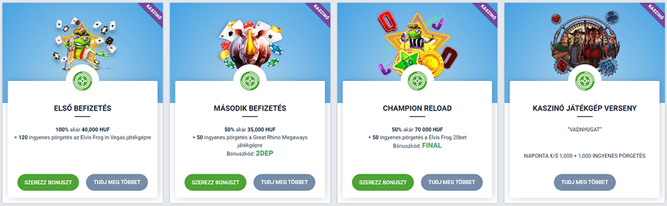 20bet kaszinó bónuszok
