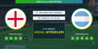 Anglia - Argentína 15.07.2026. Tippek Világbajnokság 2026