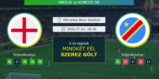 Anglia - Kongói DK 01.07.2026. Tippek Világbajnokság 2026