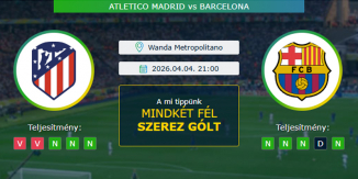 Atletico Madrid - FC Barcelona 04.04.2026. Tippek LaLiga