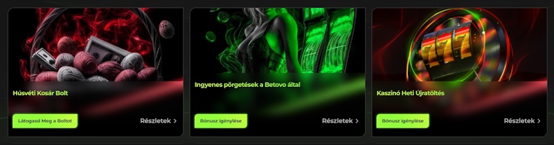 Betovo kaszinó bónuszok