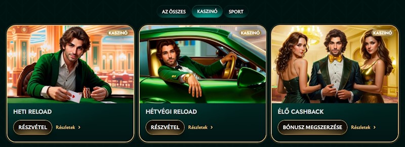 Cashed kaszinó bónuszok