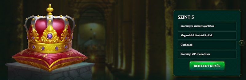 Casinia kaszinó VIP program