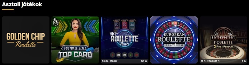 EmirBet kaszinó asztali játékok