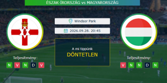 Észak-Írország - Magyarország 28.09.2026. Tippek Nemzetek Ligája