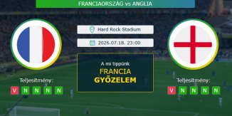 Franciaország - Anglia 18.07.2026. Tippek Világbajnokság 2026