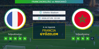 Franciaország - Marokkó 09.07.2026. Tippek Világbajnokság 2026