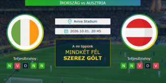Írország - Ausztria 01.10.2026. Tippek Nemzetek Ligája