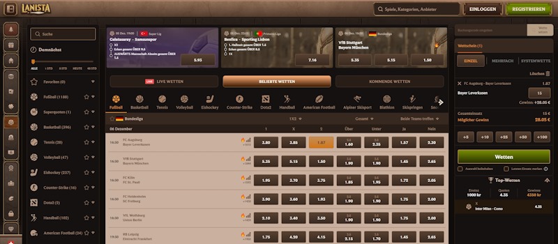 Lanista Sportwetten