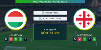 Magyarország - Georgia 02.10.2026. Tippek Nemzetek Ligája