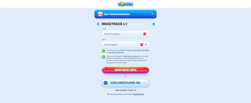 Nomini regisztráció