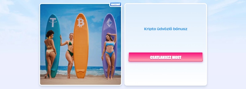 OnlySpins kaszinó kripto üdvözlő bónusz