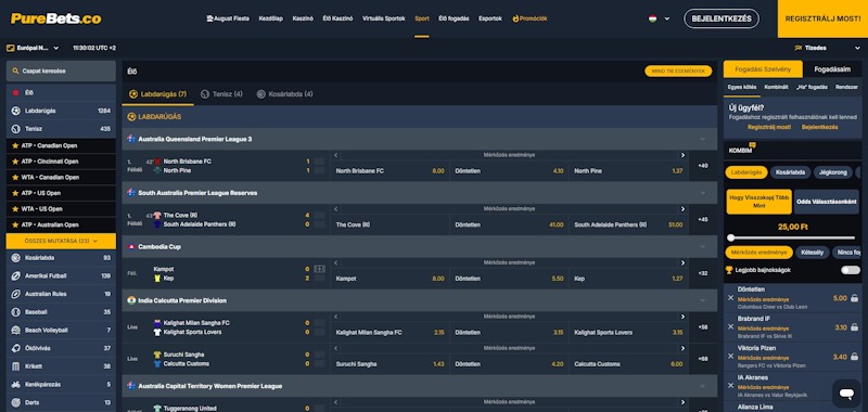 PureBets sportfogadás