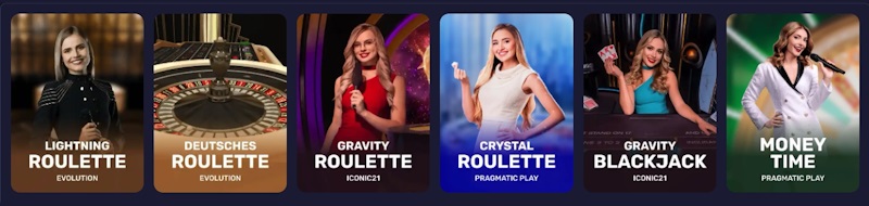 Spinrise Casino Live-Spiele
