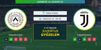 Udinese - Juventus 14.03.2026. Tippek Serie A