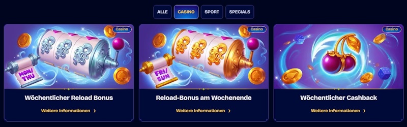 WishWin Casino Bonusse