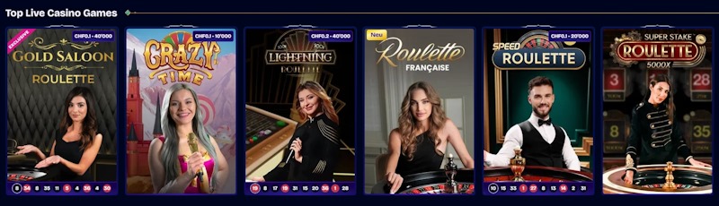 WishWin Casino Live Spiele